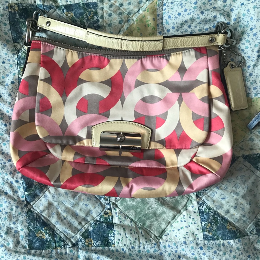 Coach Kristin Chain link print purse